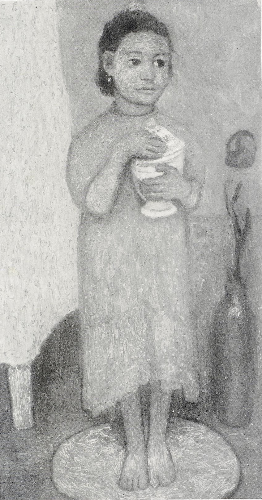 Italienisches Mädchen mit blauem Kleid